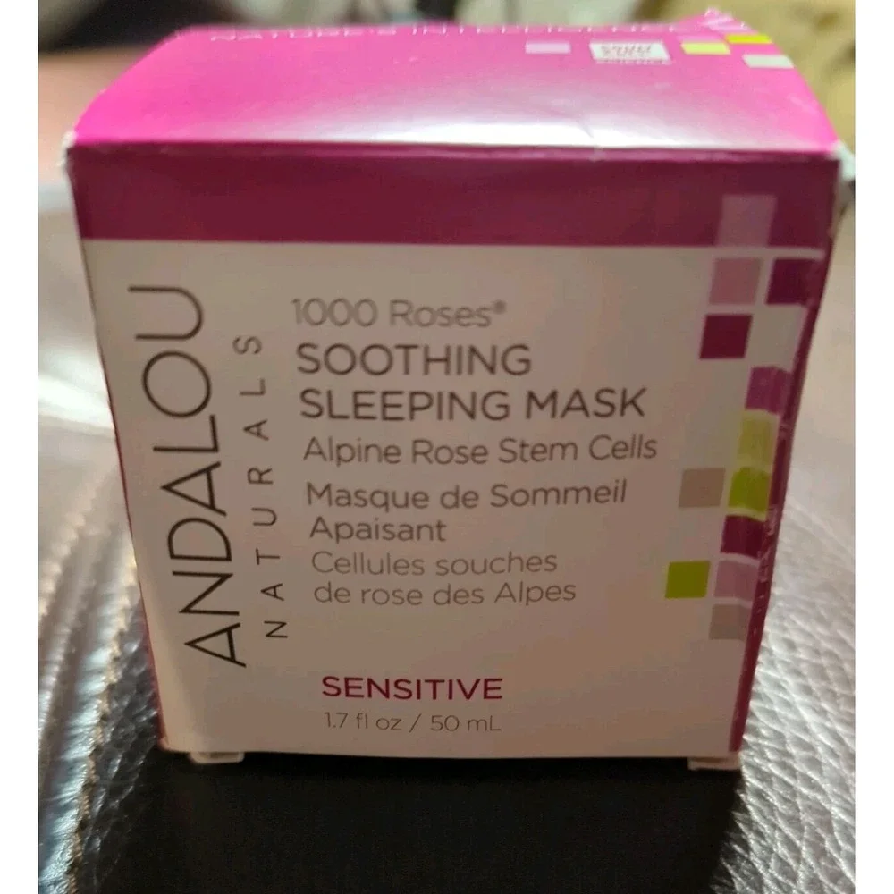 Andalou 1000 roses soothing sleeping‎ mask sensitive 1.7oz Box a little dented
